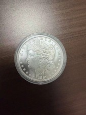 1880‑CC Vintage 90% Silver Liberty Head Morgan Dollar Carson City Mint picture