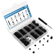 400PCS Computer Screws Assortment Kit with Screwdriver Motherboard Standoffs Scr picture
