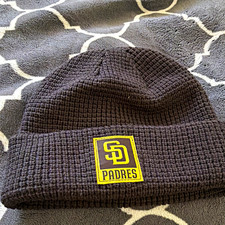 New Era San Diego Padres Black Knit Beanie Hat MLB SDGE 811 Patch picture