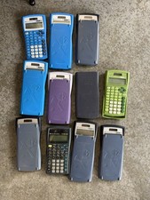 Lot of 11 Texas Instrument TI-30X IIS Solar Calculators, TESTED picture
