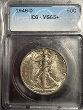 1946-D+ Walking Liberty Half Dollar ICG picture