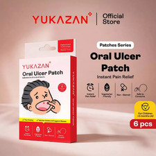 Yukazan Oral Ulcer Patch Mouth Canker Sore Treatment Pain Relief Dissolvable 6s picture