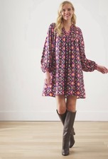 Printfresh- On The Scene Tunic- Tomorrow Tapestry- Violet Breeze- Women’s S-NWT picture