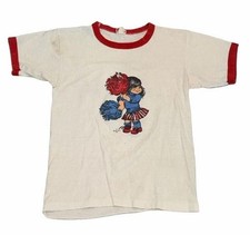 Vintage 1976 Quik-Set Keller High Cheerleader Ringer T-Shirt Item 0469 picture