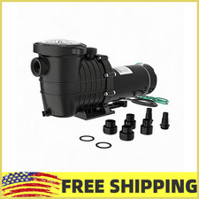 ⛳1.5HP/0.36HP Above/In Ground Swimming Pool Pump 6500 GPH Dual Speed Motor 1100W picture