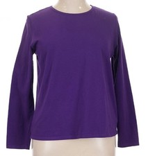 Erika Women's Purple 3/4 Sleeve Crewneck T-Shirt Cotton Blend EUC Size XL picture