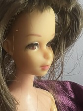 1960s Francie Barbie Doll Brunette w/Brown Eyes & Rooted Lashes Excellent Cond picture