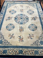 9' x 12' Chinese Art Deco Oriental Rug - Full Pile - Hand Made - 100% Wool picture