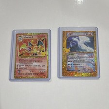 30th Celebration Charizard & Lugia Gold Classic Pair PSA 10 Contenders picture