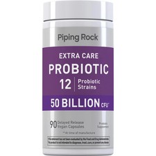 2  Piping Rock 50 Billion Probiotic 90 Ct Ea 7/27 All $$ DONATED TO DISABLED VET picture