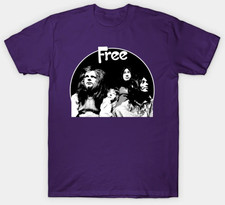 VTG Free band Purple T-shirt short sleeve All Sizes S to 345Xl XA195 picture