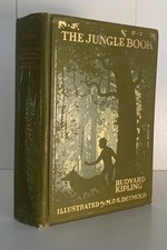 1913 The JUNGLE BOOK Antique FIRST COLOR EDITION Rudyard KIPLING Disney DETMOLD picture