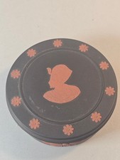 1978 Wedgwood Egyptian Revival Tutankhamun Black Basalt Terracotta Lidded Box picture