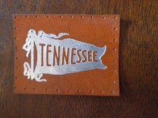 c1910s L20 tobacco / cigarette leather STATE UNIVERSITY OF TENNESSEE #3  Nice... picture