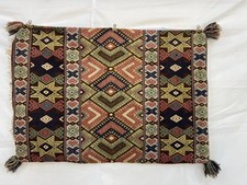 Vintage Swedish Handwoven Wool Pillow Cover Scandinavian Rölakan Folk Art Cushio picture
