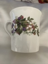 ROSINA Fine Bone China Floral Coffee Cup Made in England                f3 picture