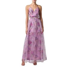 Lulus Dame Cutout Printed Women's Wedding Guest Maxi Dress Size XL picture