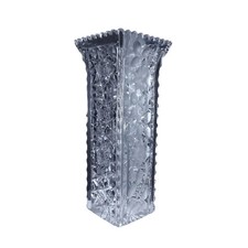c1910 American Brilliant Period Cut Glass Vase with Alternating Intaglio Panels picture