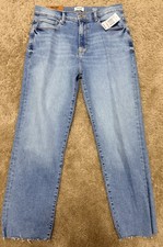 Kensie Vintage Luxe Blue Jeans Womens 10/30  Allie High Rise Slim Straight NWT picture