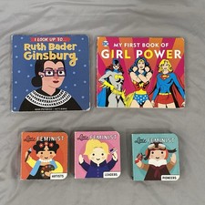 5 Book Girl Power Lot Little Feminist RBG DC Girl Power Board Books picture