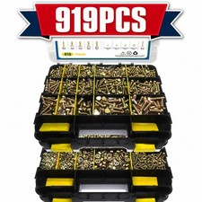 919Pack Grade 8.8 Metric Bolt Assortment, M4 M5 M6 M8 Heavy Duty Nuts Kit picture