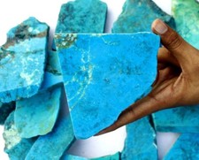 2000 Ct Natural Superb Slab Rough Stabilized Blue Turquoise Lot Gemstone picture