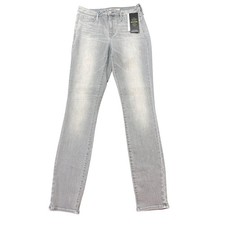 Athleta Sculptek Skinny Jeans Womens 8T Grey NWT Reflective Performance Denim picture