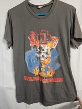 Rammstein 2009 US Tour Shirt Combichrist Double Sided Skull Small picture