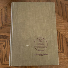 Webster's Seventh New Collegiate Dictionary by A Merriam-Webster Hardcover 1971 picture