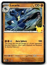 Lucario 30th Celebration Promo Pokemon TCG Holo 095 Taiga Kasai picture