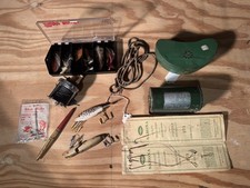 Vintage Fishing Tackle Lot 20 Assorted Vintage Fishing Items Reel, Lures, Etc… picture