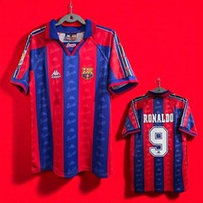 Barcelona Home - 96/97 - Retro - Football Soccer - RONALDO # 9 - XL (USA-Large) picture