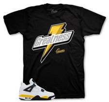 T-Shirt To Match AJ Retro 4 Tour Yellow 2026 Shoes - Greatness Sneaker Tees picture