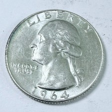 1964-D Washington Quarter - Actual 90% Silver Coin Shown,  #11711 picture