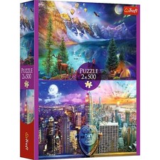 Trefl Red 2x500 American Tour Puzzle picture