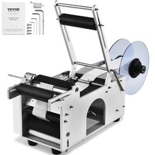 VEVOR Semi-Automatic Round Bottle Labeling Machine Electric Labeler 20-50pcs/min picture
