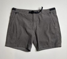 Roark Gray Campover Cord Corduroy Belted Hiking Outdoors Shorts Mens 38 picture
