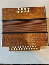 Vintage - Hohner Pressed Wood Presswood Diatonic 29 Key Accordion - Works picture