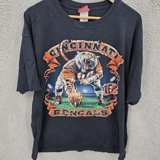 Vintage Cincinnati Bengals Shirt Mens 2XL Black Y2K NFL picture