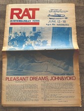RAT Subterranean News June 1970 John Lennon Yoko Ono Black Panthers Underground picture