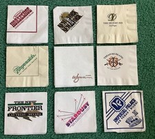 OLD VINTAGE LAS VEGAS CASINO COCKTAIL NAPKINS picture