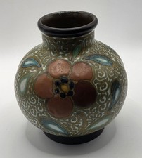 Vintage 1920s Gouda Holland GERLA Matte Pottery Vase 874 Royal Plazuid PZH picture