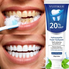 20% Hydroxyapatite Toothpaste Deep Cleaning Whitening Freshen Breath Gum Health picture