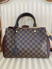 Louis Vuitton Brittany Damier Ebene Canvas/Leather Authentic Handbag picture
