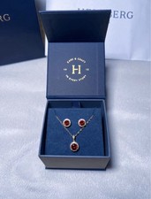 Helzberg Diamonds Ruby Necklace and Stud Earring Set picture