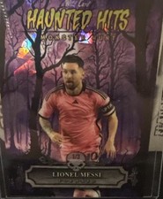 2025 Wild Card Haunted Monster Hunt Lionel Messi #HHP-LM Purple Raywave Foil /2 picture