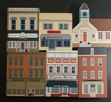 Cats Meow Village:Series VIII-XIV Set of 11 Wooden Buildings (Shipping Included) picture