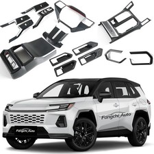 ABS Carbon Fiber Style Interior Trim Kit for 2026-2027 Toyota RAV4 Full Set 6Pcs picture
