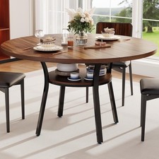 47'' Round Dining Table, Kitchen Table, Dinner Table for 4-6 picture