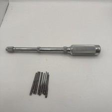 Vintage STANLEY Yankee Push Drill No. 41 With 8 Bits Made In USA picture